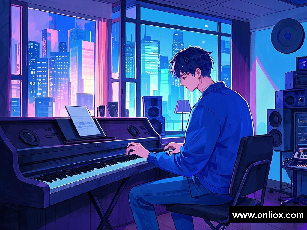 音乐交织的浪漫旋律