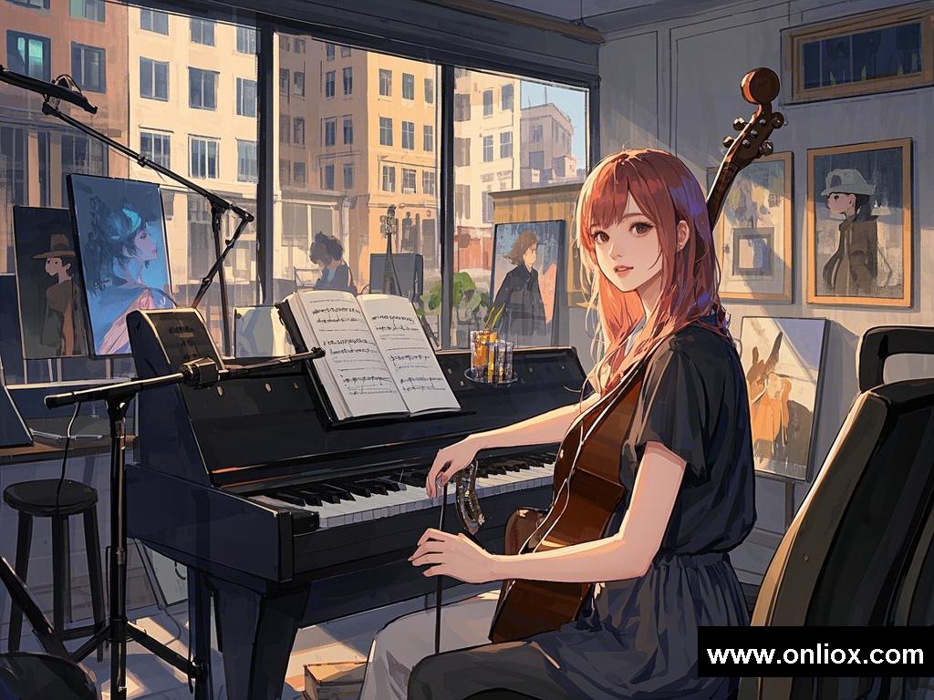 音乐交织的浪漫恋曲