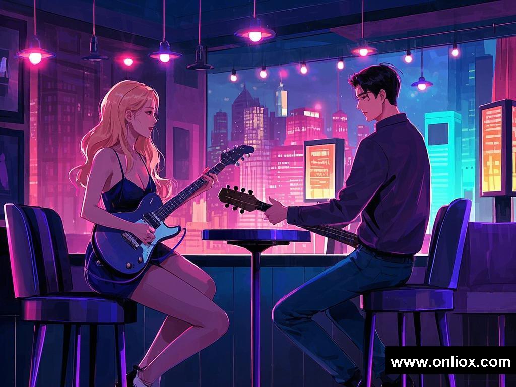 音乐交织的浪漫恋曲