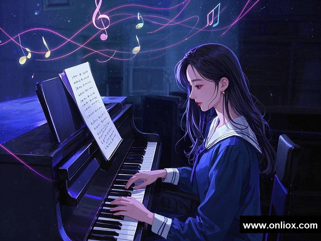 音乐交织的浪漫恋曲