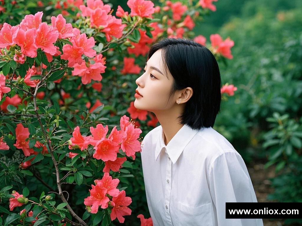 花下情事意绵绵